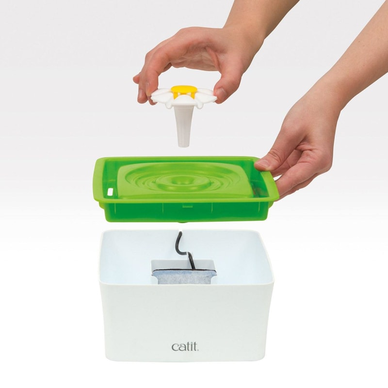 Catit flower cheap fountain pump cleaning