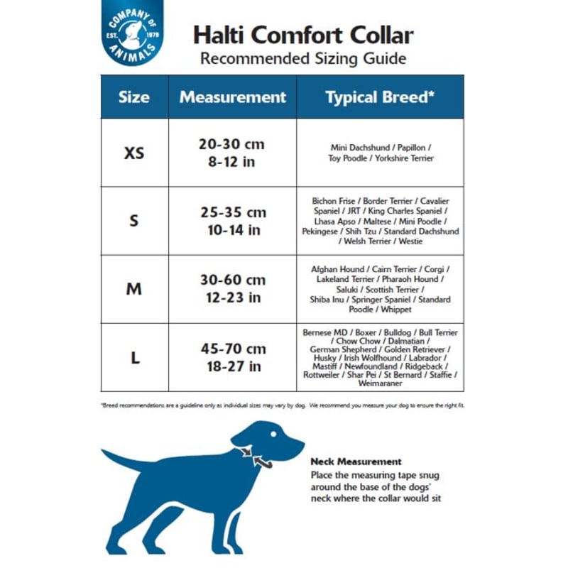 Halti size guide 2025