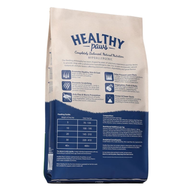 Healthy paws pet online food