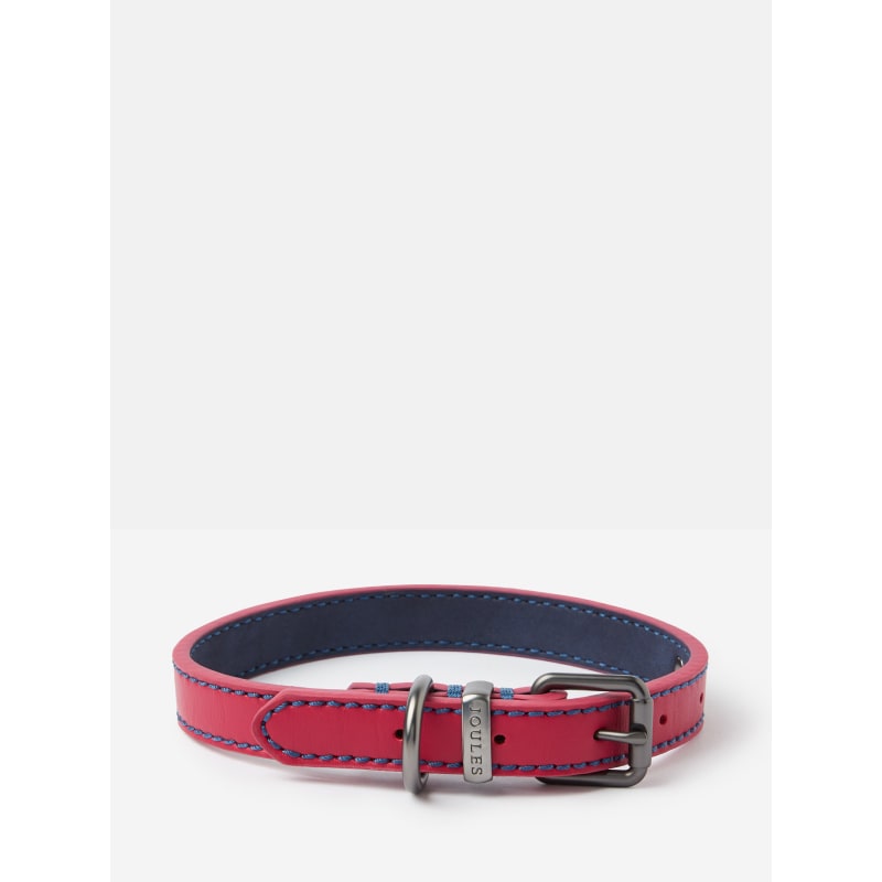 Joules Leather Dog Collar Pink Pet Supermarket