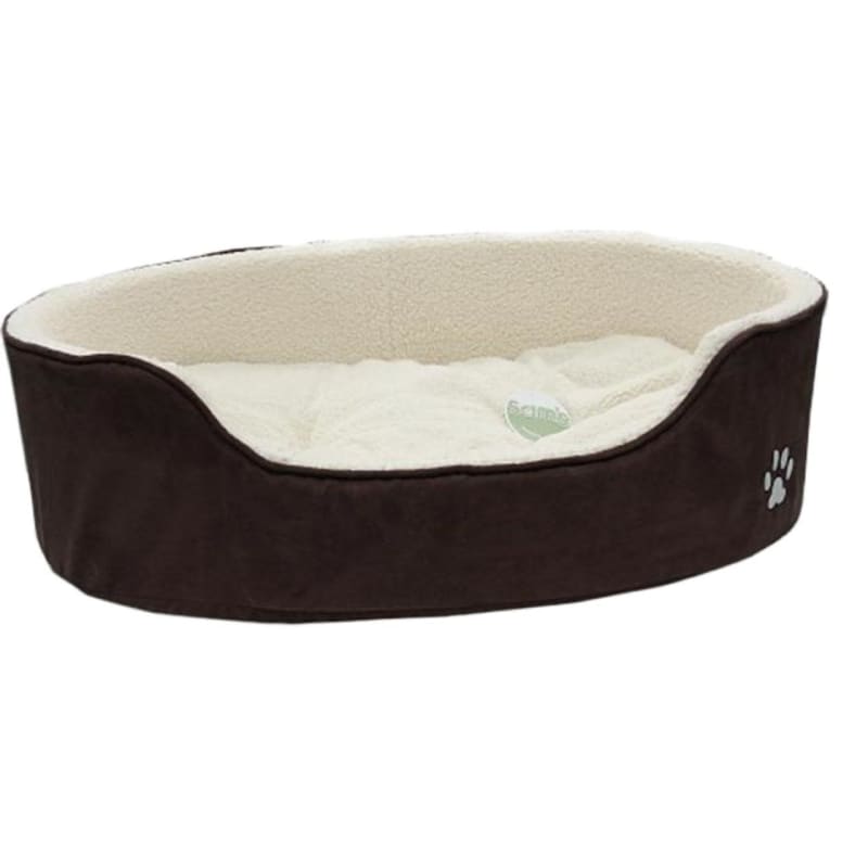 Teddy oval sales dog bed