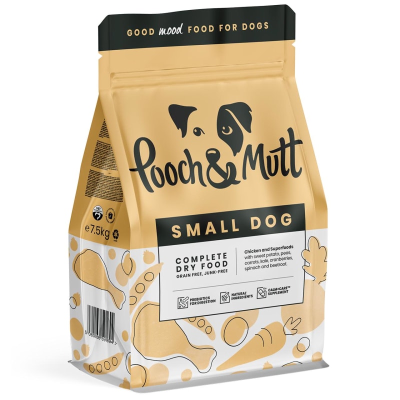 Pooch Mutt Grain free Small Adult Dry Dog Food 7.5kg
