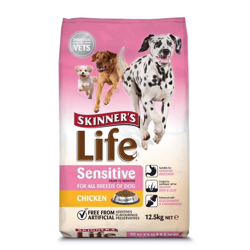 Adult skinners dog food sale