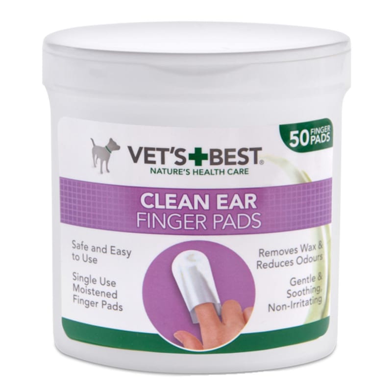 Vet s Best Clean Ear Finger Pads for Pet Supermarket