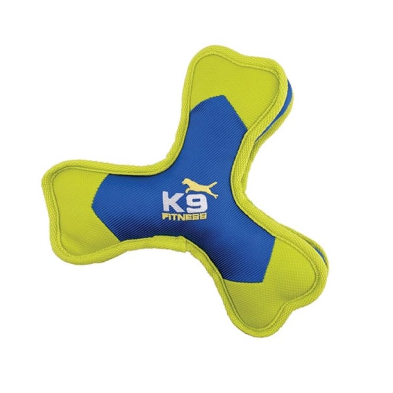 Zeus K9 Fitness Tough Nylon Tri Bone Dog Toy Blue Green 24.1cm