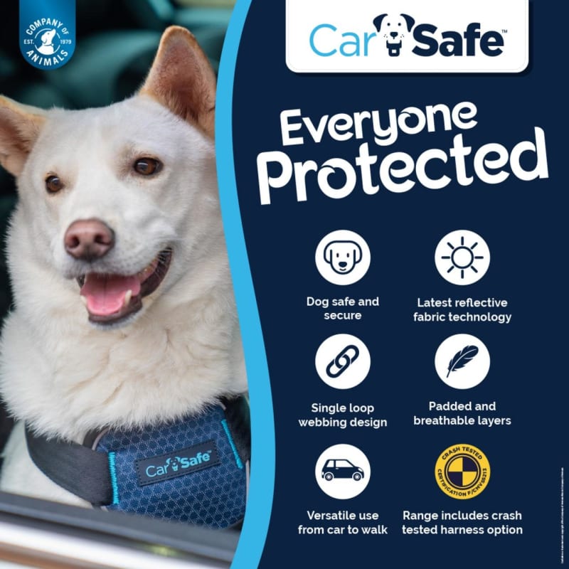 Safety tested dog car harness uk on sale