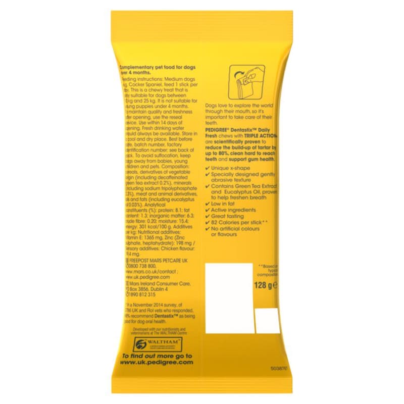 Pedigree Dentastix Fresh Adult Pet Supermarket