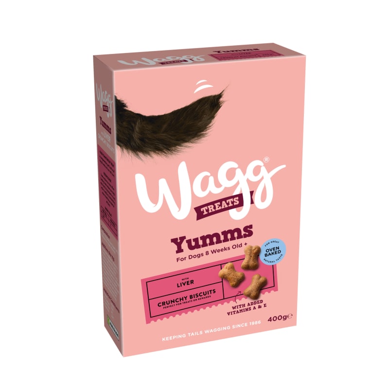 Wagg Yumms Biscuit Dog Treats Liver 400g Liver
