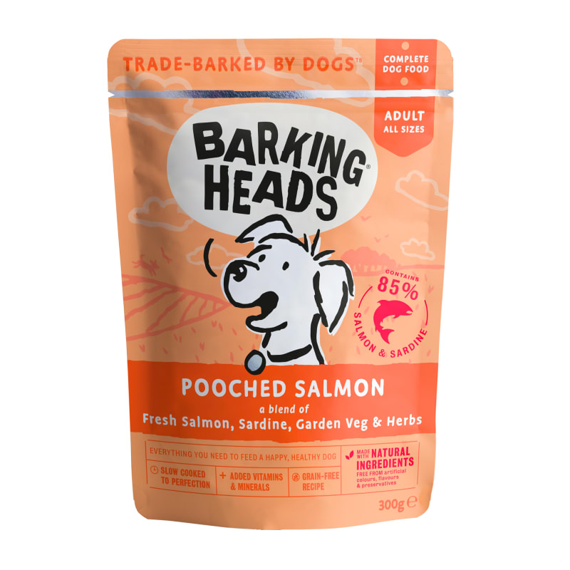 Barking heads wet dog food pouches 2025