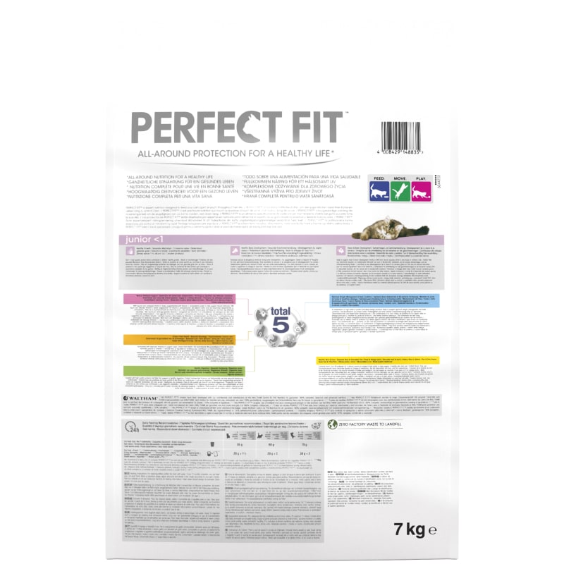 Perfect fit top junior cat food