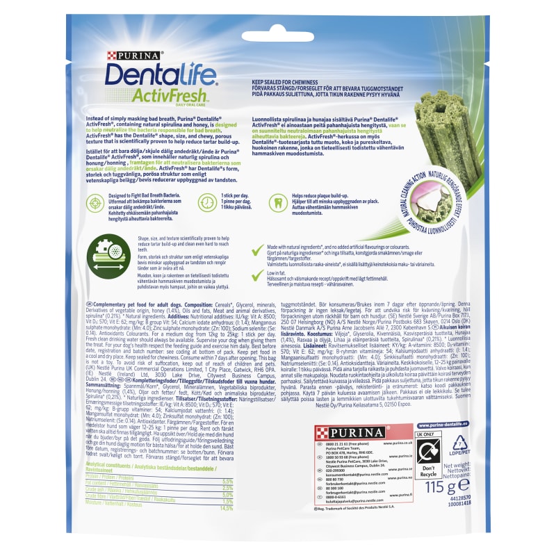 Dentalife ActivFresh Dental Chew Pet Supermarket