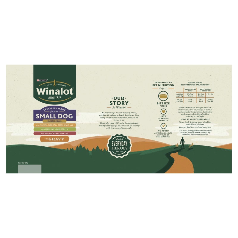 Winalot pouches feeding guide on sale