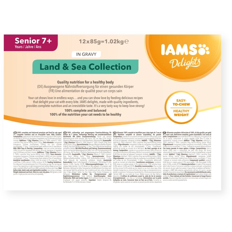 Iams delights senior store