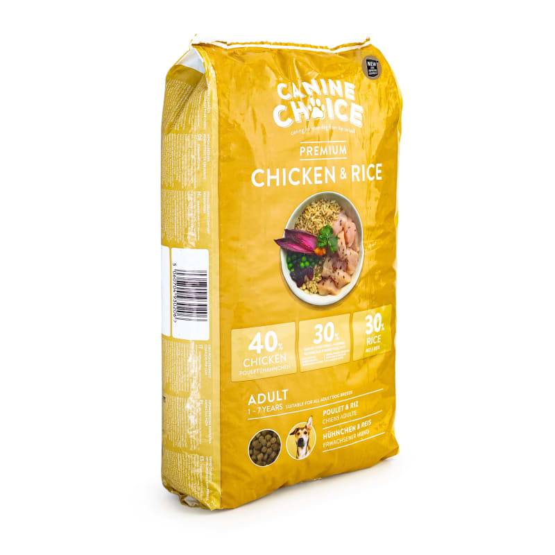 Canine choice dry dog food sales