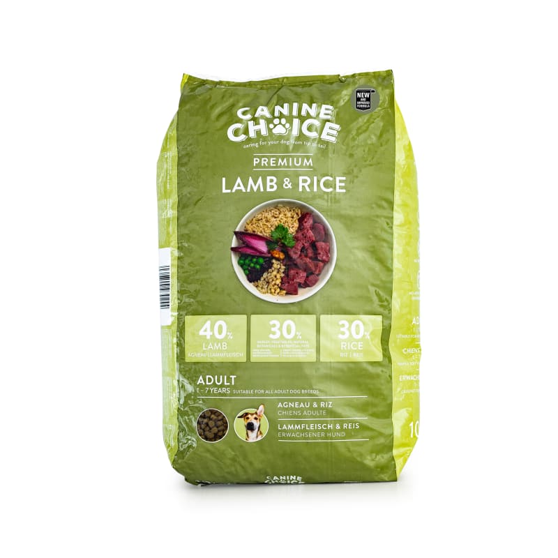 Canine choice lamb new arrivals