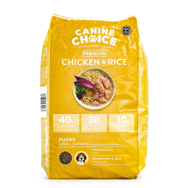 Canine Choice Premium Hypoallergenic Puppy Dry Dog Food Chicken Rice 10kg Chicken
