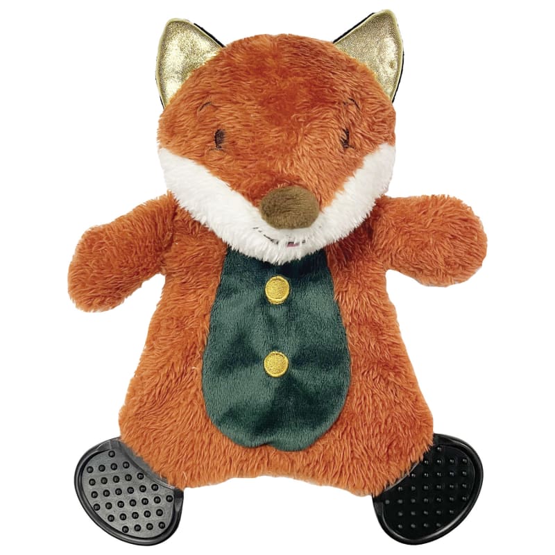 Fox playing with dog toy 2025