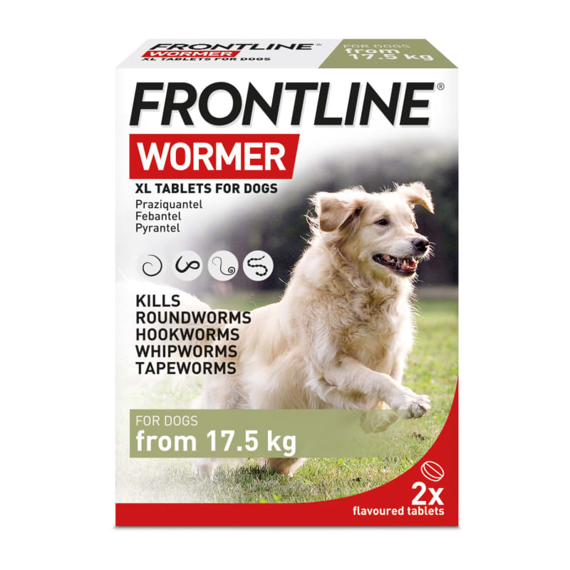 Frontline Wormer XL Flavoured Tablets for Dogs 2 Pack