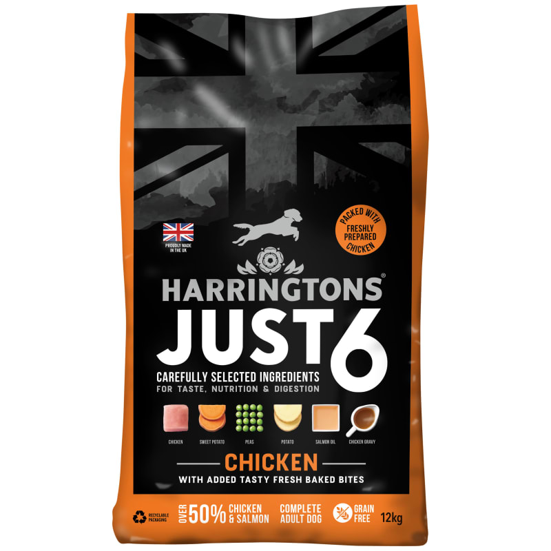 Harringtons chicken and top rice dog food