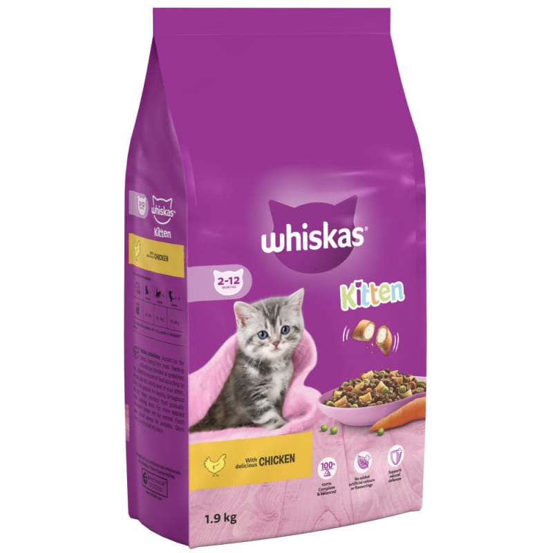 Whiskas Kitten Chicken Dry Cat Food Pet Supermarket
