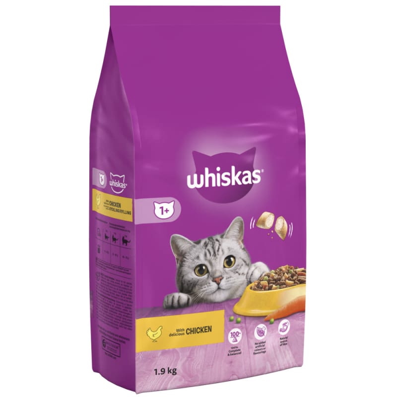 Whiskas 1 Chicken Adult Dry Cat Pet Supermarket