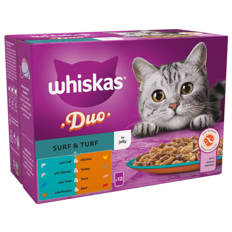 Whiskas Duo Surf Turf in Jelly Pet Supermarket