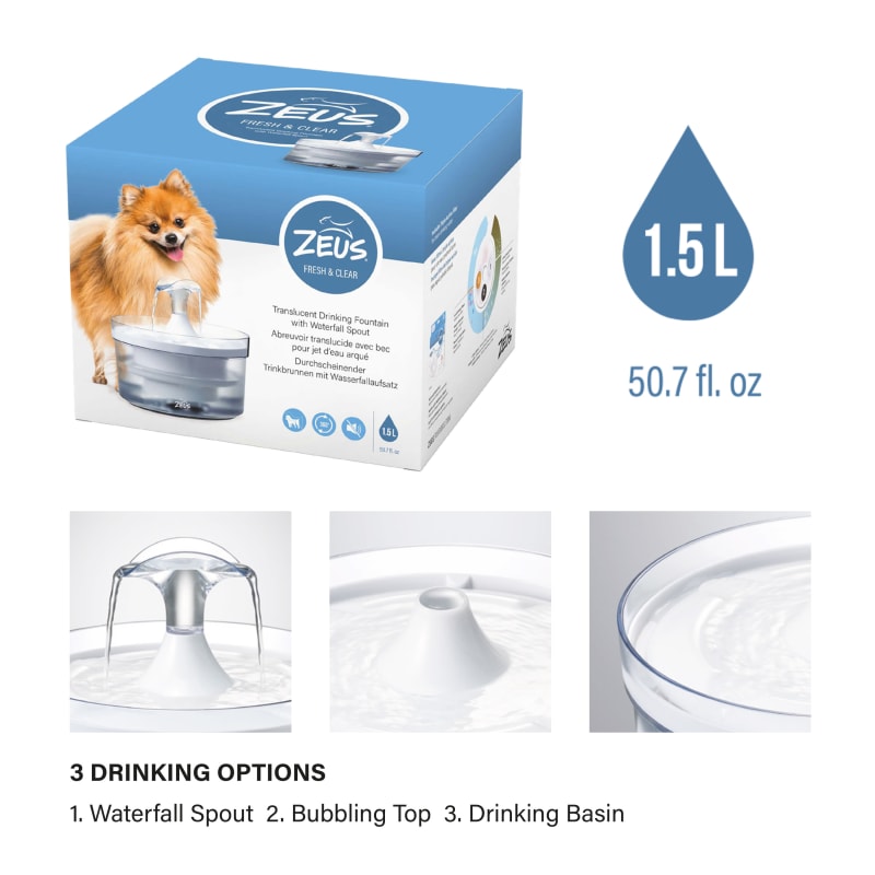 Pet waterfall drinking best sale fountain
