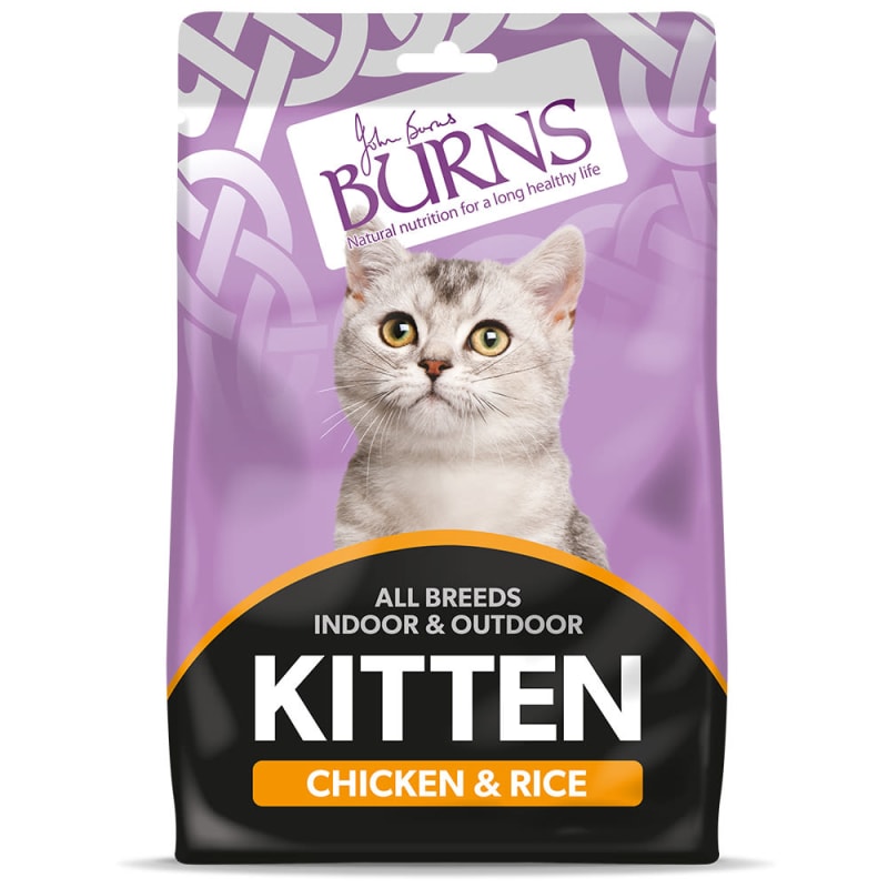 Burns cat sales food