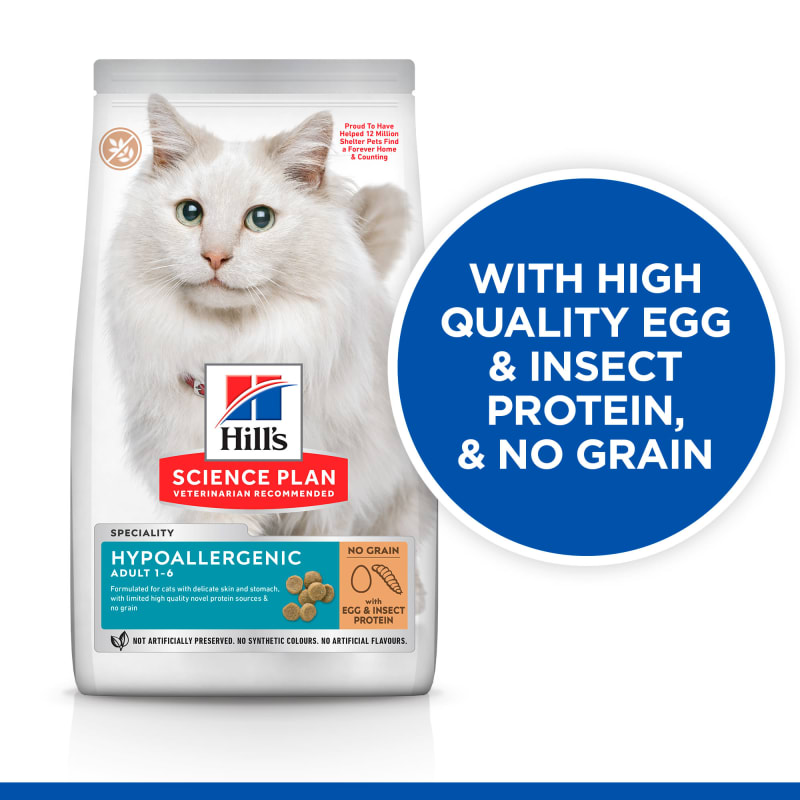 Hills hypoallergenic cat sales