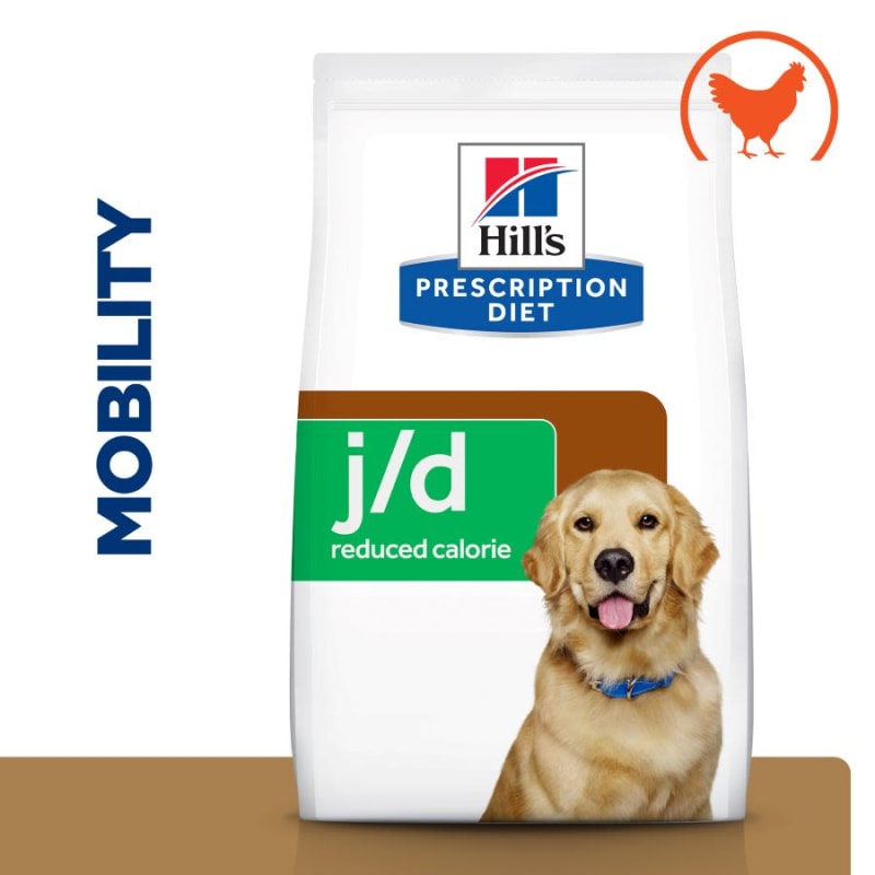 Hill s Prescription Diet j d Joint Care Reduced Calorie Dry Dog Food Chicken 12kg Chicken