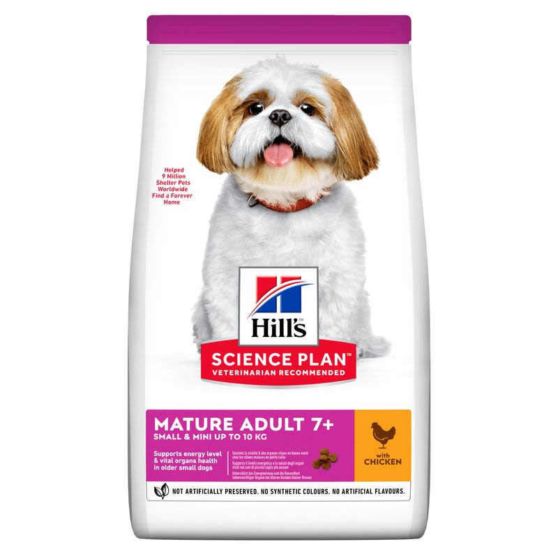 Hill s Science Plan Mature Adult 7 Small Mini Dry Dog Food Chicken 1.5kg Chicken