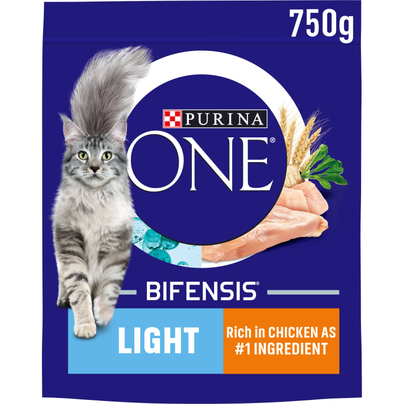 Purina One Light Dry Cat Food Rich in Chicken 750g