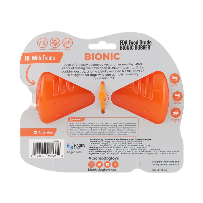 BIONIC Bone Treats Holding Orange Pet Supermarket