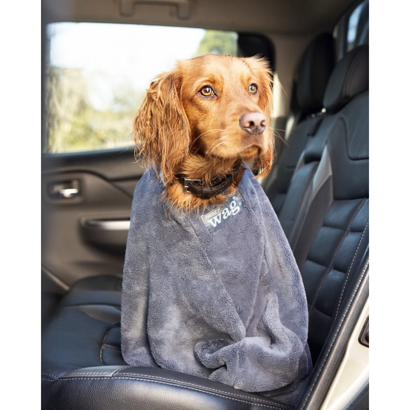 Henry Wag Grey Dog Drying Bag Pet Supermarket