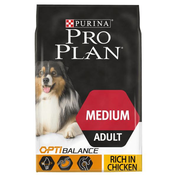 Purina Pro Plan OptiBalance Medium Adult Dry Dog Food Chicken 3kg Chicken
