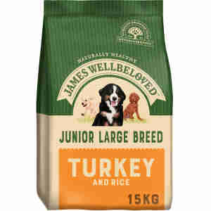 James Wellbeloved Dog Junior Large Breed Turkey & Rice