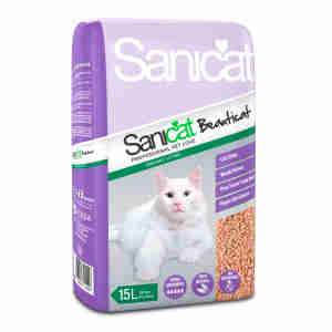 Sanicat Beauticat Wood Pellets Cat Litter