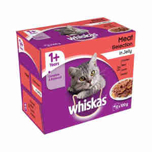 WHISKAS 1+ Cat Pouches in Jelly