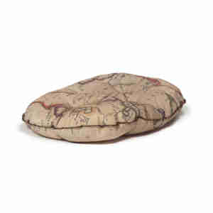 Danish Design Vintage Maps Quilted Mattress