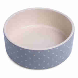 Petface Ceramic Dog Bowl with Grey Spots