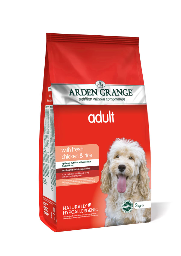 Image of Arden Grange Hypoallergenic Adult Dry Dog Food - Fresh Chicken & Rice, 6kg - Chicken & Rice
