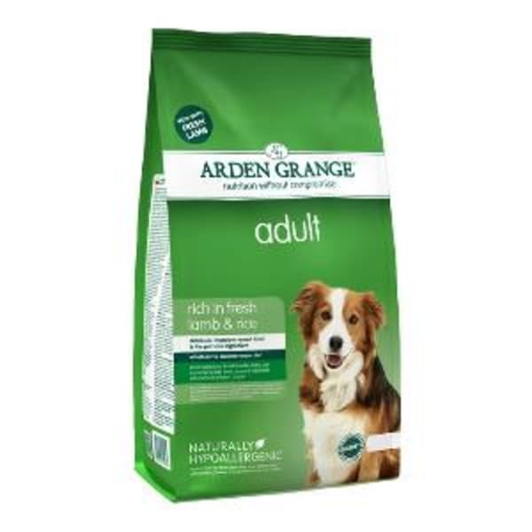 Image of Arden Grange Hypoallergenic Adult Dry Dog Food - Fresh Lamb & Rice, 6kg - Lamb & Rice