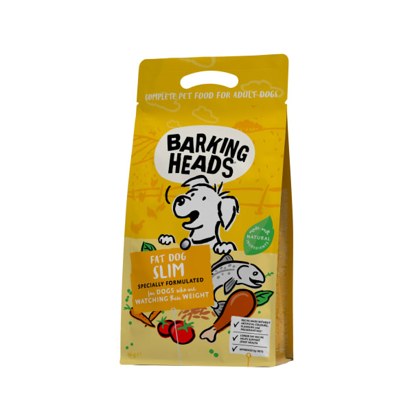 Image of Barking Heads Fat Dog Slim Adult Dry Dog Food, 1kg - Chicken & Rice