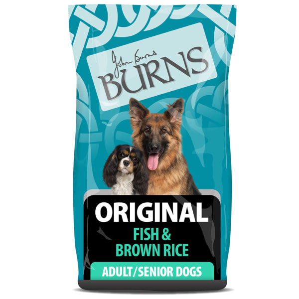 Image of Burns Original Adult/Senior Dry Dog Food - Fish & Brown Rice, 12kg - Fish & Brown Rice