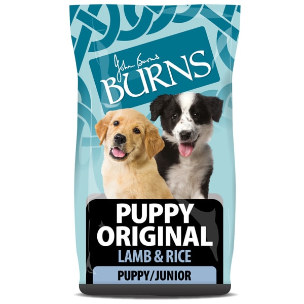 Image of Burns Original Puppy/Junior Lamb & Rice Dry Dog Food, 2kg - Lamb & Rice