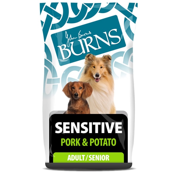 Image of Burns Sensitive Adult Dry Dog Food - Pork & Potato, 6kg - Pork & Potato