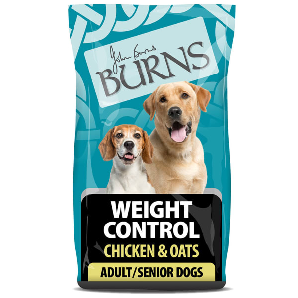 Image of Burns Weight Control Adult/Senior Dry Dog Food - Chicken & Oats, 6kg - Chicken & Oats