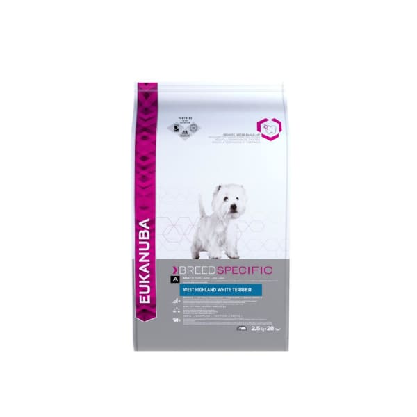 Image of Eukanuba Breed Specific West Highland White Terrier Adult Dry Dog Food, 2.5kg