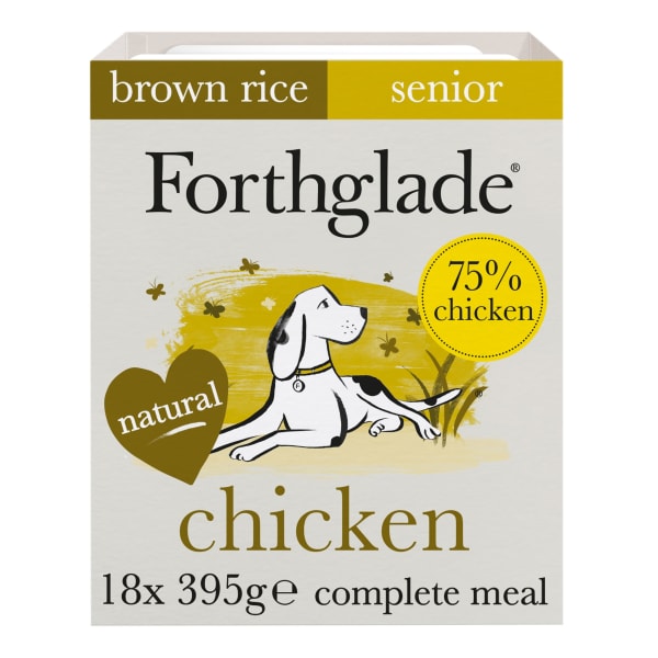 Image of Forthglade Complete Senior Chicken with Brown Rice & Veg, 18 x 395g - Chicken