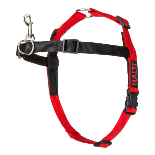 Image of Halti Front Control Dog Harness in Black & Red, Medium